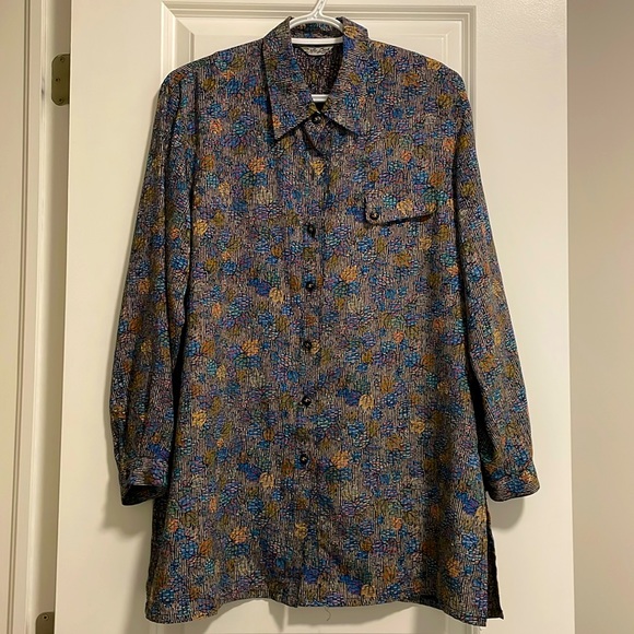 Vintage Multicolour Boyfriend Shirt - Picture 1 of 4